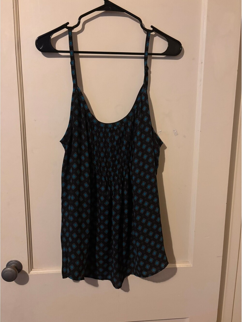 Torrid black and blue print camisole 1